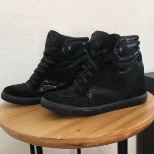Black Suede High Tops